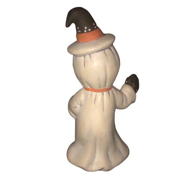 UNBRANDED Porcelain Ceramic Halloween Fall 4.5" Ghost Figure Figurine Shelf - Picture 4 of 5
